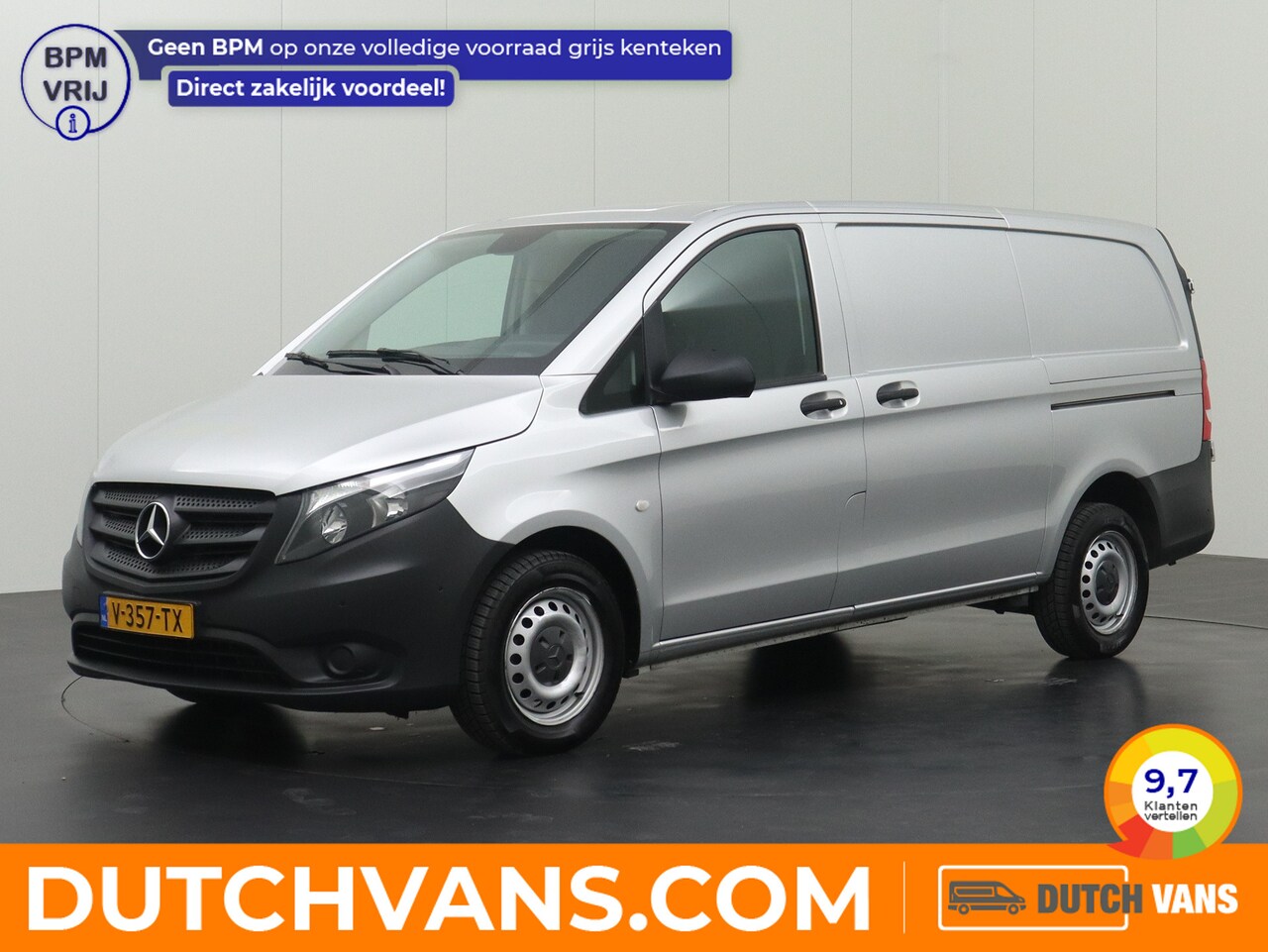 Mercedes-Benz Vito - 111CDI Lang Achterdeuren | 2xSchuifdeur | Camera | 3-Persoons | Betimmering | Airco | Crui - AutoWereld.nl