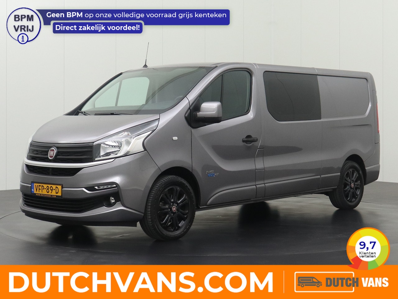 Fiat Talento - 2.0MultiJet 145PK Lang Business Pro Dubbele Cabinee | Privacy Glass | Trekhaak | Airco | C - AutoWereld.nl