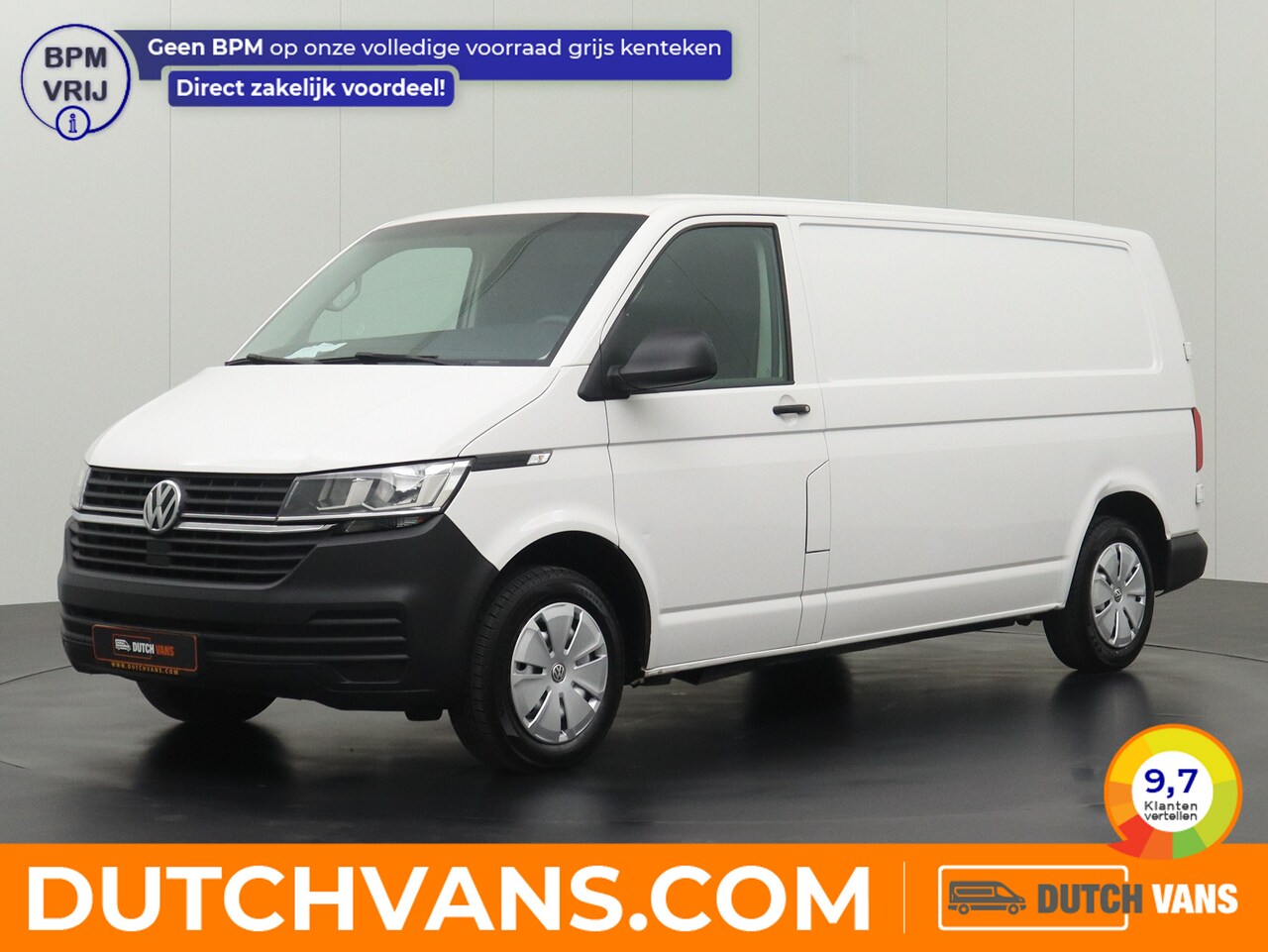 Volkswagen Transporter - 2.0TDI Lang Koelwagen | Achterdeuren | Airco | 3-Persoons | Multimedia - AutoWereld.nl