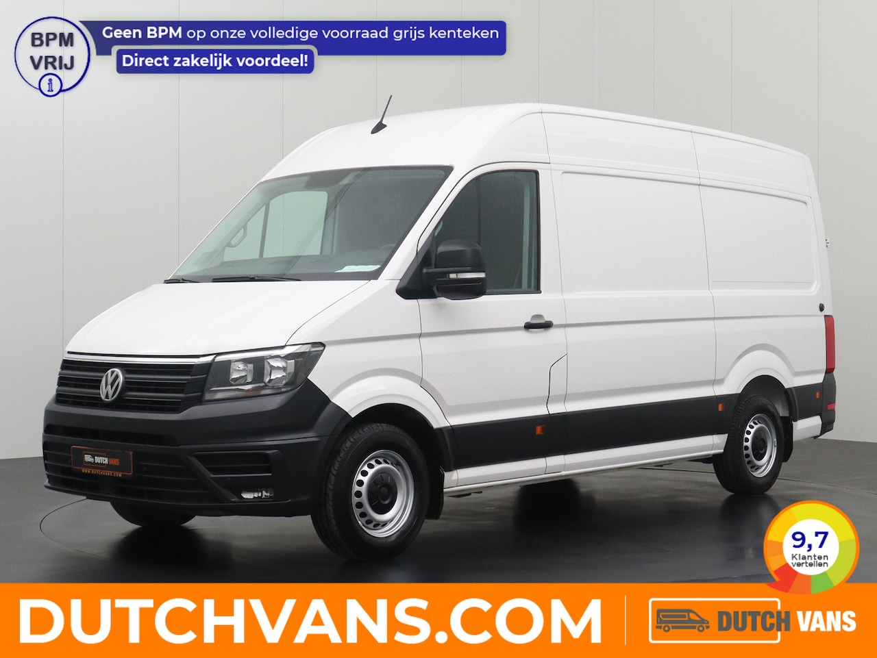 Volkswagen Crafter - 2.0TDI 177PK L3H3 | Werkplaatsinrichting | Airco | Cruise | 3-Persoons - AutoWereld.nl