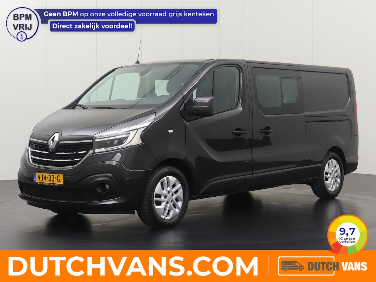 Renault Trafic - 2.0DCi 170PK Automaat Dubbele Cabine | 2xSchuifdeur | Navigatie | Camera | Trekhaak - AutoWereld.nl