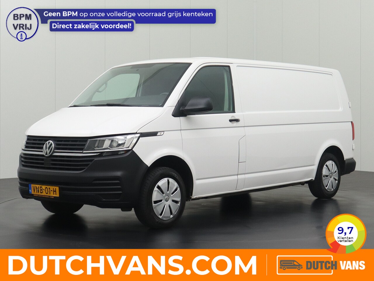 Volkswagen Transporter - 2.0TDI Koelwagen Lang | Achterdeuren | Airco | 3-Persoons - AutoWereld.nl