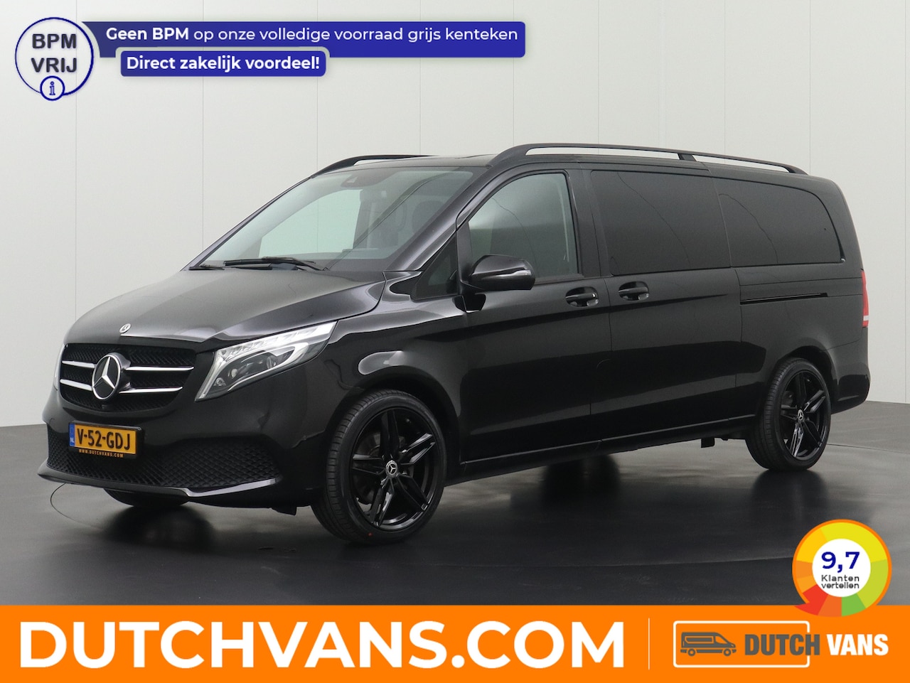 Mercedes-Benz V-klasse - 300D Avantgarde Airmatic Black Edition XL | Bomvol ! | Zeer Mooi ! - AutoWereld.nl