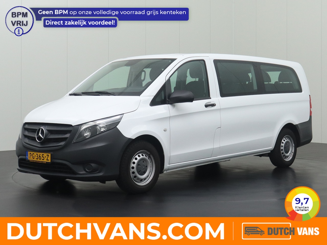 Mercedes-Benz Vito - 9-Persoons Personenbus | Kombi extra Lang | € 22869 Incl BTW | Airco | 2-2-2-3 Bestoeling - AutoWereld.nl