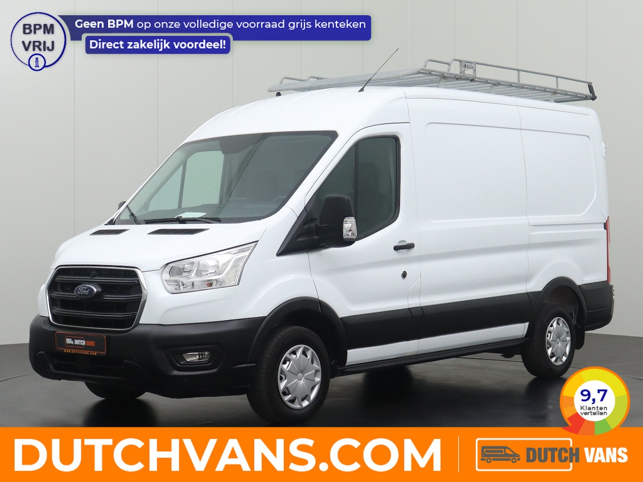 Ford Transit - 2.0TDCI 130PK L2H2 | Imperiaal | Navigatie | Camera | 3-Persoons | Betimmering - AutoWereld.nl