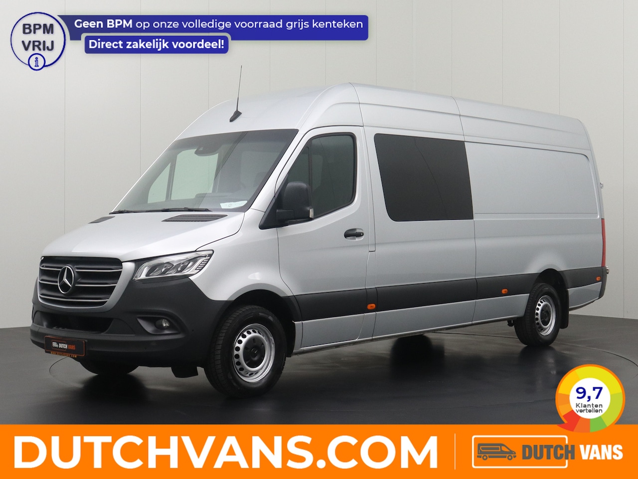 Mercedes-Benz Sprinter - 317CDI 9G-Tronic Automaat L3H2 Maxi Dubbele Cabine | 10,25" Touchscreen Navigatie + Camer - AutoWereld.nl