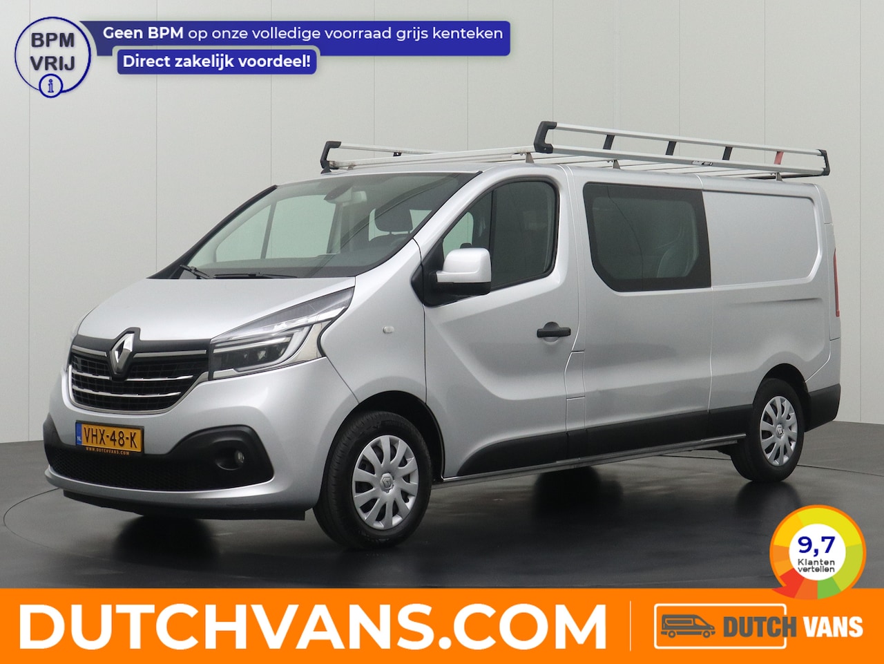 Renault Trafic - 2.0DCi 120PK Lang Dubbele Cabine | Imperiaal | Trekhaak | Navigatie | Airco | Led | Cruise - AutoWereld.nl