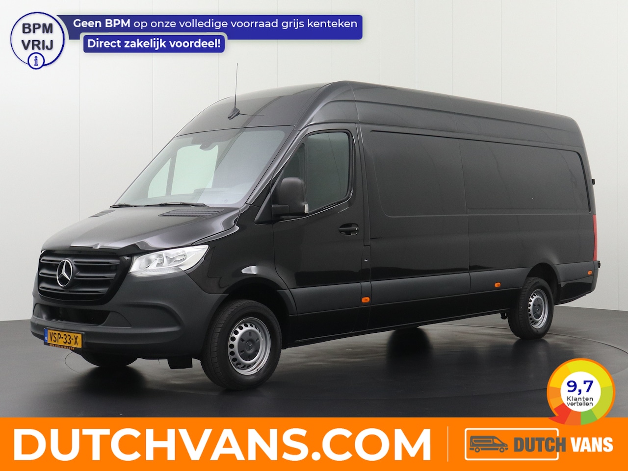 Mercedes-Benz Sprinter - 317CDI L3H2 Maxi | Mbux Touchscreen | Camera | Trekhaak | Airco | 3-Persoons | Betimmering - AutoWereld.nl