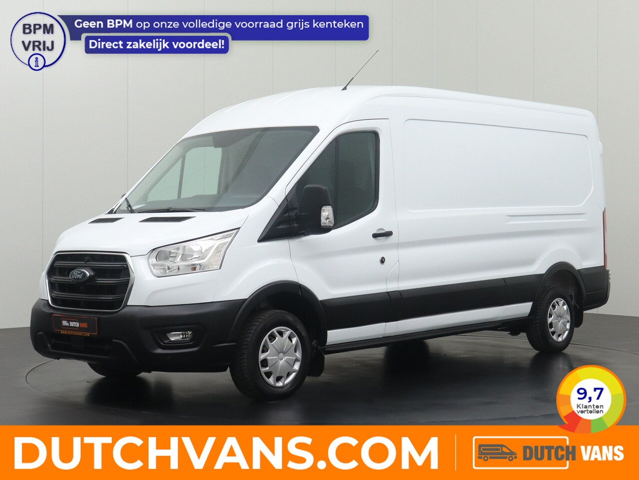 Ford Transit - 2.0TDCI 130PK L3H2 | Airco | Cruise | Betimmering | 3-Persoons - AutoWereld.nl