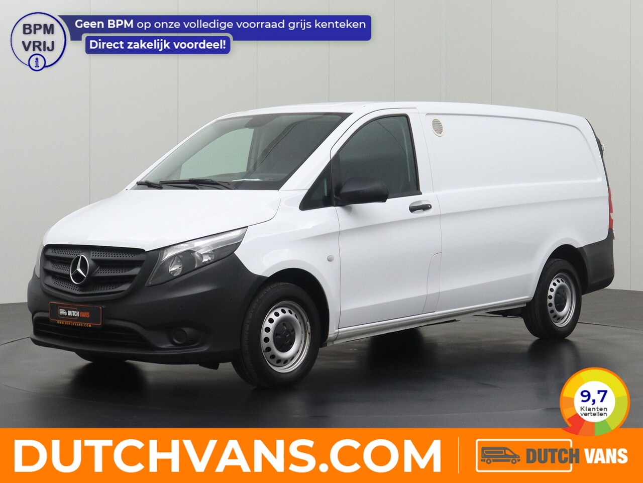 Mercedes-Benz Vito - 116CDI 7G-Tronic Automaat Lang Achterdeuren | Lederen Bekleding | Standverwarming | Airco - AutoWereld.nl