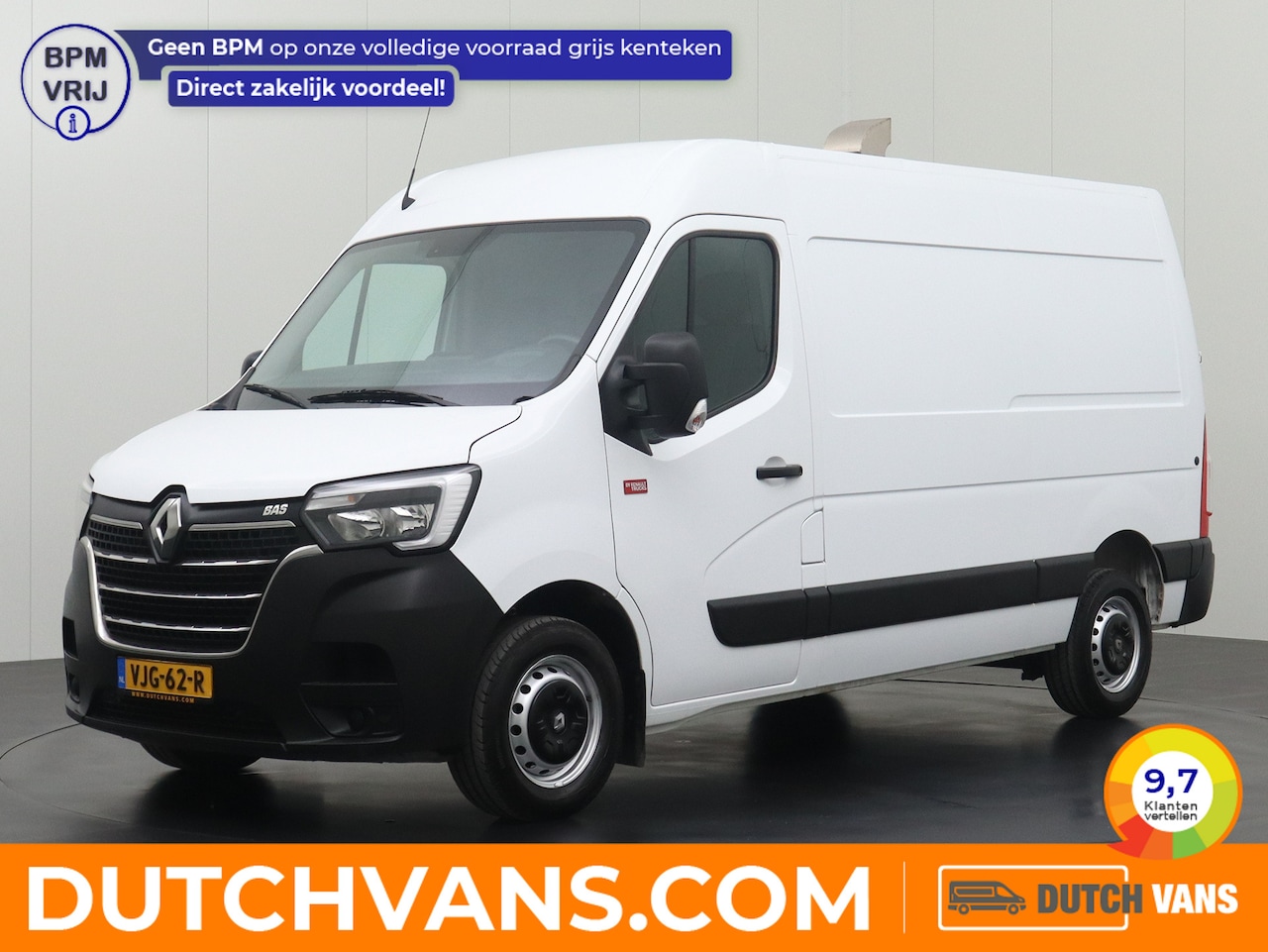 Renault Master - 2.3DCi 135Pk L2H2 | 2500Kg Trekhaak | Navigatie | 3-Persoons | Airco | Cruise - AutoWereld.nl