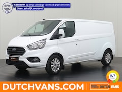 Ford Transit Custom - 2.0TDCI 130PK Lang Limited | Achterdeuren | Multimedia | Betimmering | 3-Peresoons