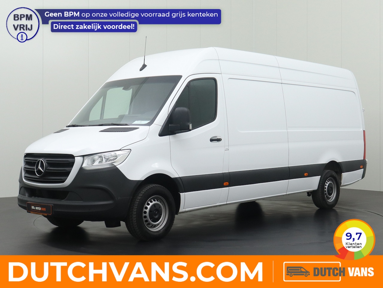 Mercedes-Benz Sprinter - 317CDI 9G-Tronic Automaat L3H2 Maxi | Touchscreen Mbux | Camera 360 | 3-Persoons - AutoWereld.nl