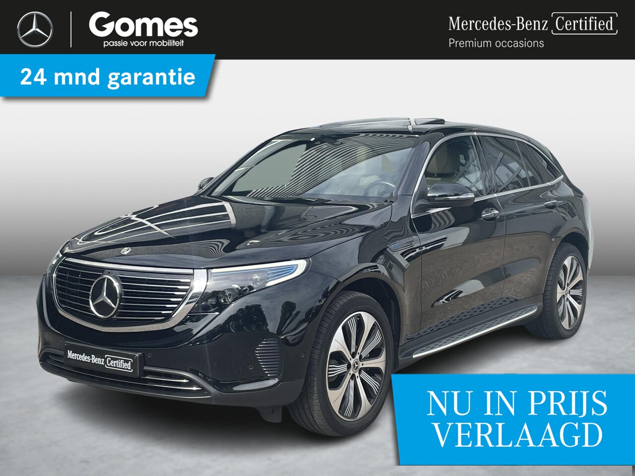 Mercedes-Benz EQC - 400 4MATIC | Beige Leer | Schuifdak - AutoWereld.nl