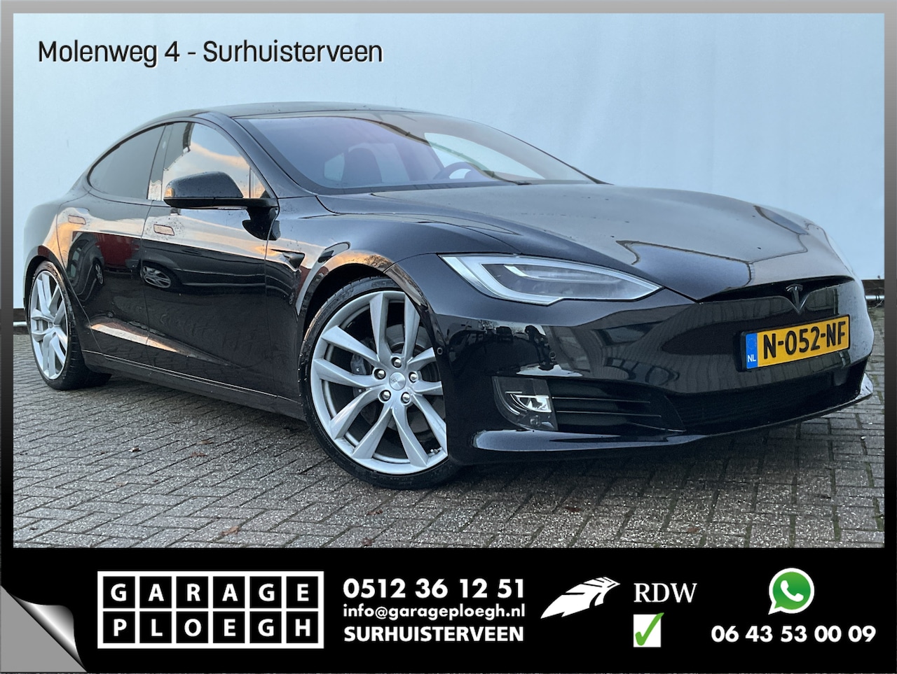 Tesla Model S - 90D 422pk 3.0 Autopilot Carbon Premium-Audio Luchtv 21inch FSD 3 Dual - AutoWereld.nl