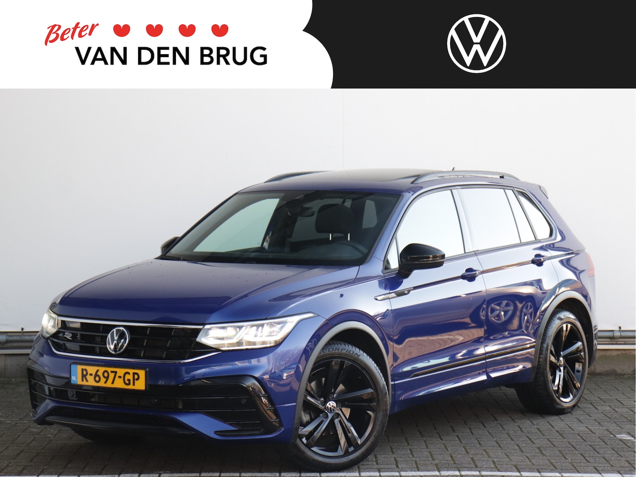 Volkswagen Tiguan - 1.5 TSI R-Line 150pk Automaat | Black Style | Panoramadak | Wegklapbare trekhaak | Stoel- - AutoWereld.nl