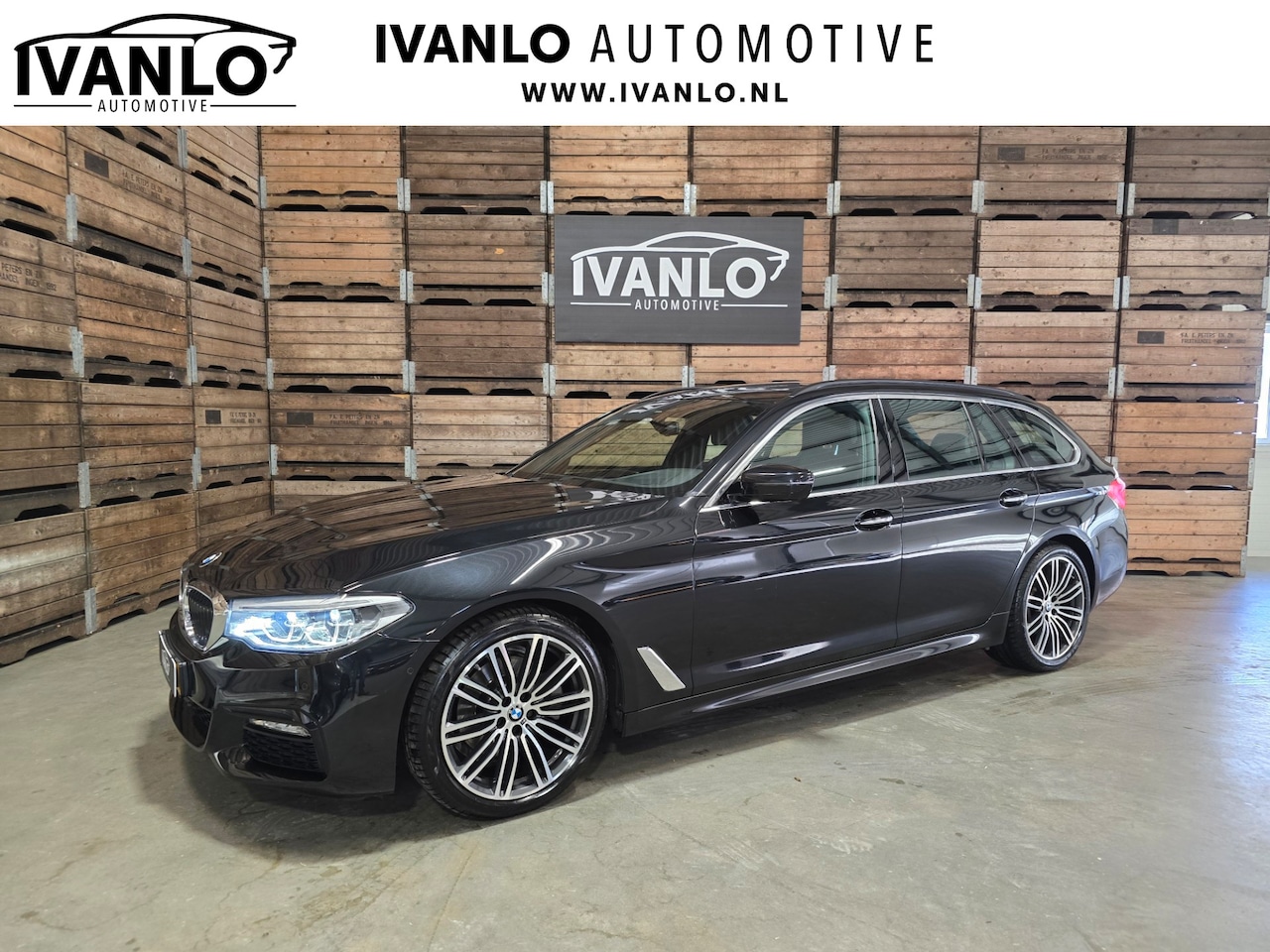 BMW 5-serie Touring - 520i High Executive Leder Pano Led HUD Memory M sport 19"LM - AutoWereld.nl