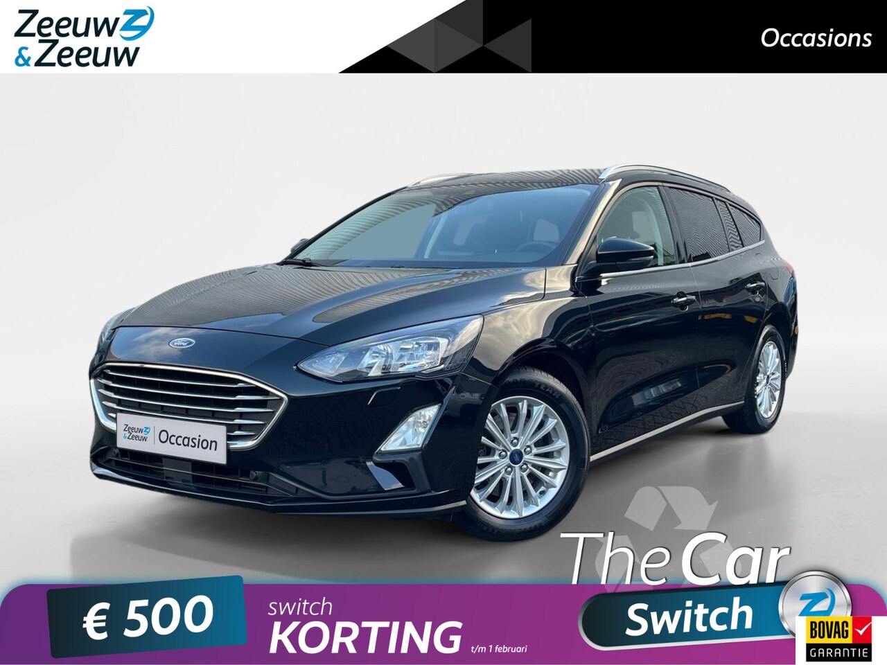 Ford Focus Wagon - 1.0 EcoBoost Hybrid Titanium X | Achteruitrijcamera | Stoel- en voorruitverwarming | Elekt - AutoWereld.nl