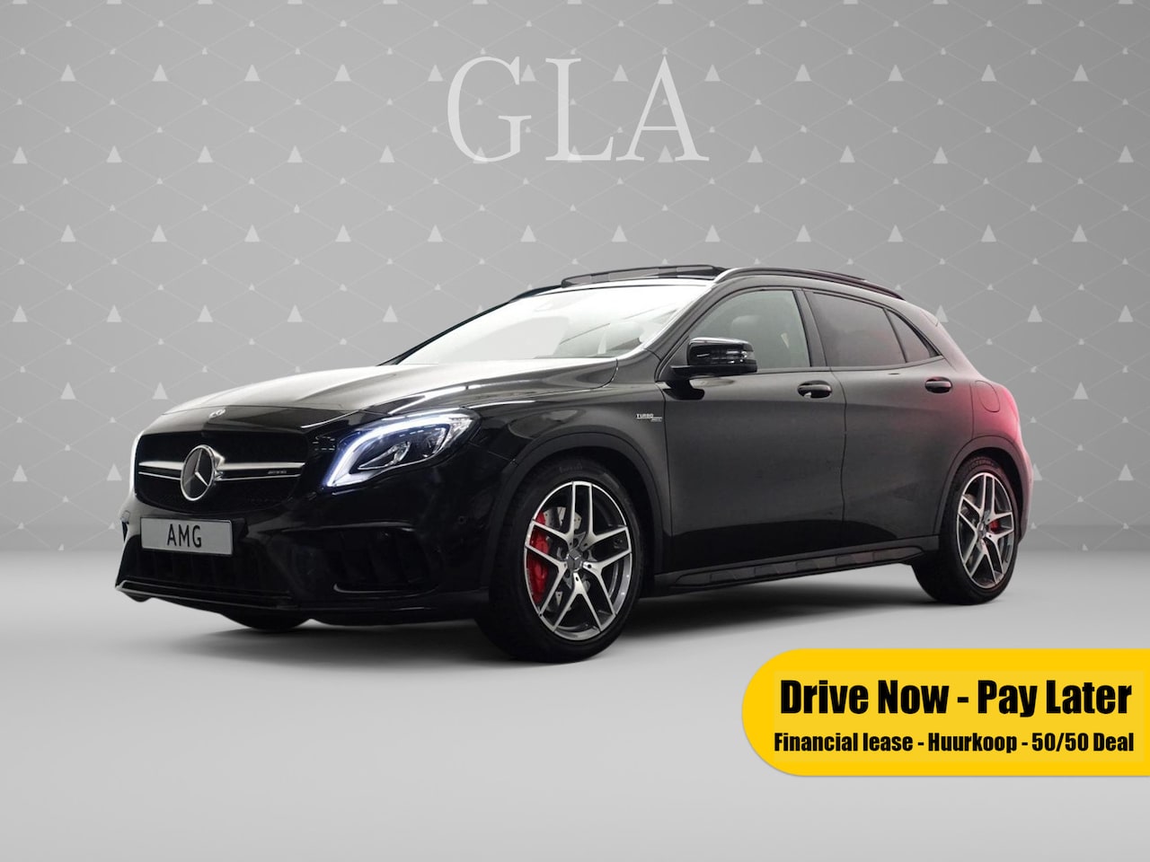 Mercedes-Benz GLA-Klasse - 45 AMG Night Edition 400pk 4M Aut- Panodak I Harman/Kardon I Sport Leder I 360 Camera - AutoWereld.nl