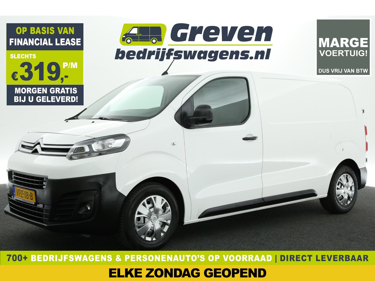 Citroën Jumpy - 1.6 BlueHDI L2H1 Marge Cruise Parkeersensoren Elektrpakket Schuifdeur - AutoWereld.nl