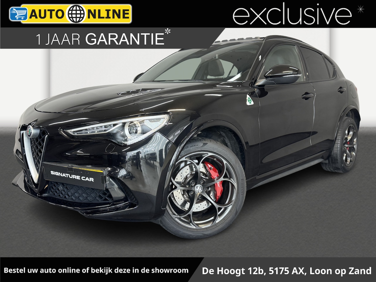 Alfa Romeo Stelvio - 2.9 V6 AWD Quadrifoglio ✅ PANORAMADAK ✅ CARBON ✅ HARMAN KARDON ✅ GARANTIE ✅ - AutoWereld.nl