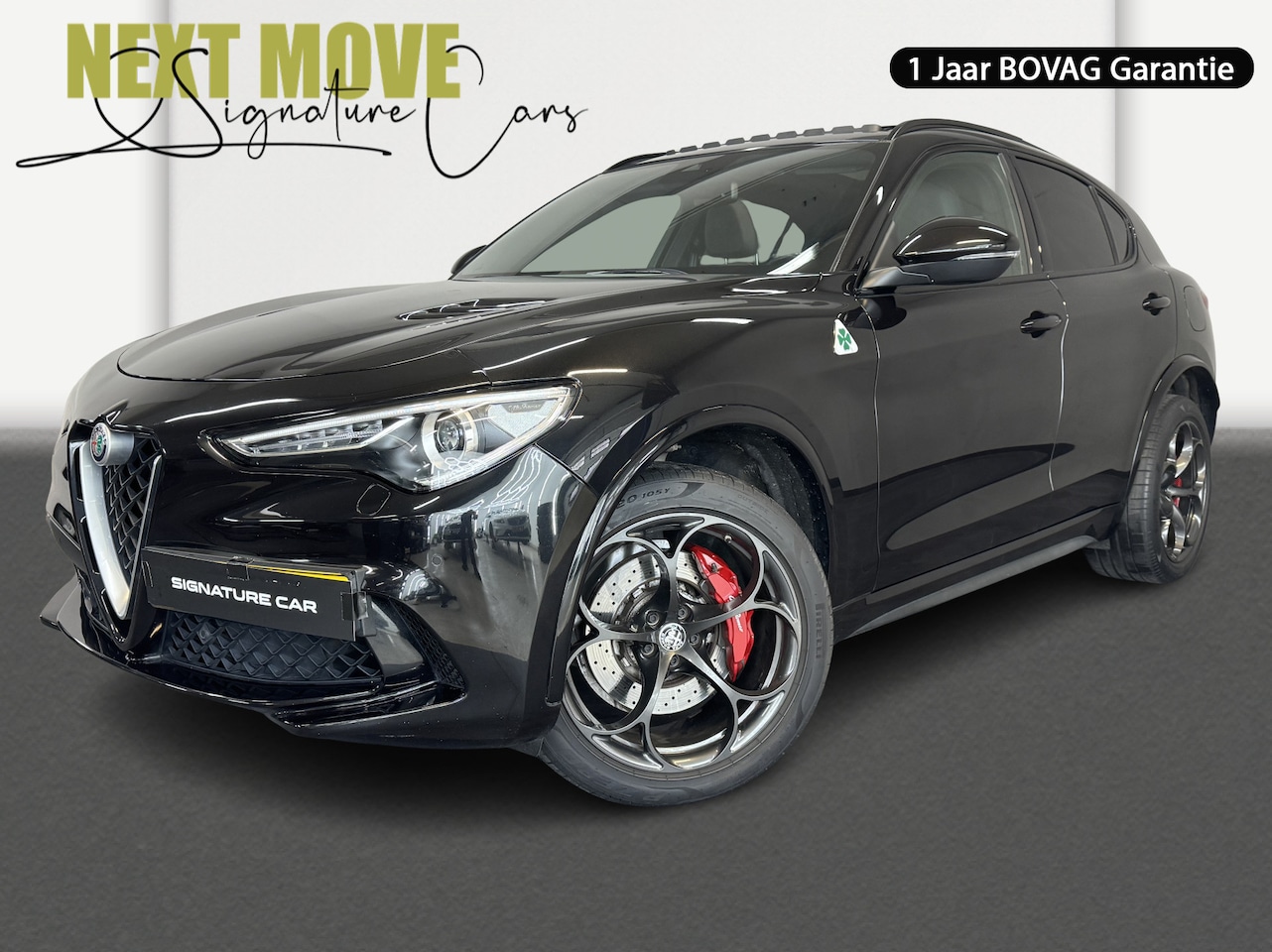 Alfa Romeo Stelvio - 2.9 V6 AWD Quadrifoglio ✅ PANORAMADAK ✅ CARBON ✅ HARMAN KARDON ✅ GARANTIE ✅ - AutoWereld.nl