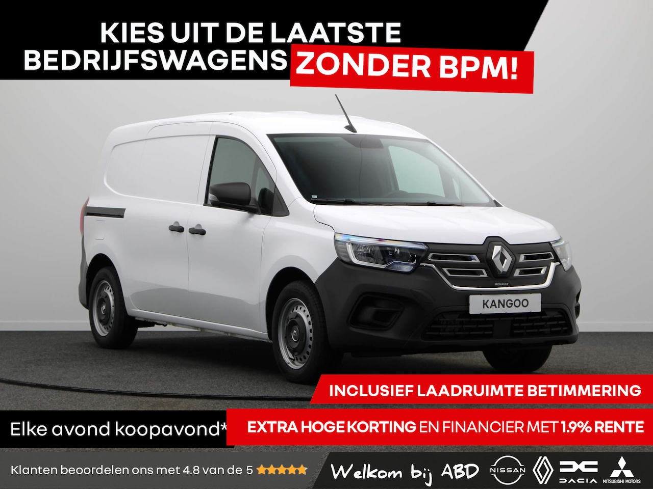 Renault Kangoo E-Tech - Advance L2 22 kW 44 kWh | Climate control | Cruise control | Radio | - AutoWereld.nl