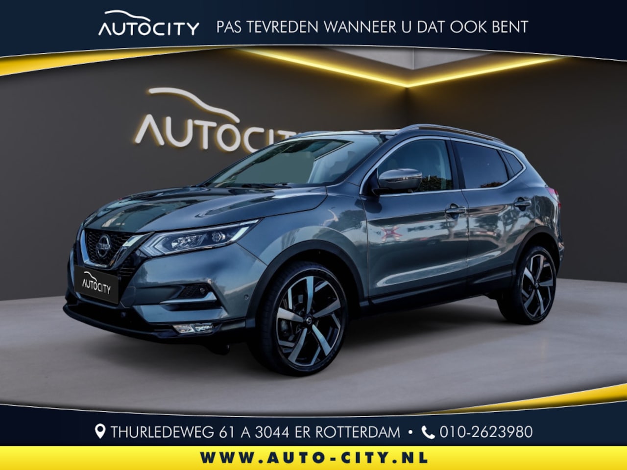 Nissan Qashqai - 1.2 Tekna 360 l Pano l Navi l Keyless l Elektrische stoel - AutoWereld.nl