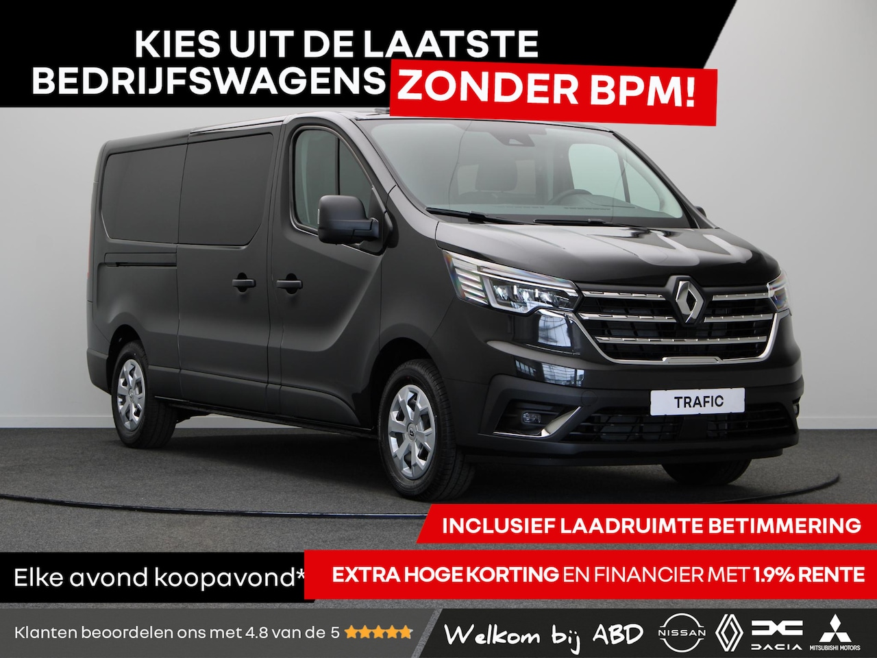 Renault Trafic - 2.0 dCi 130pk T30 L2H1 DC Advance | BPM Voordeel | Hoge korting | Lage rente | Direct rijd - AutoWereld.nl