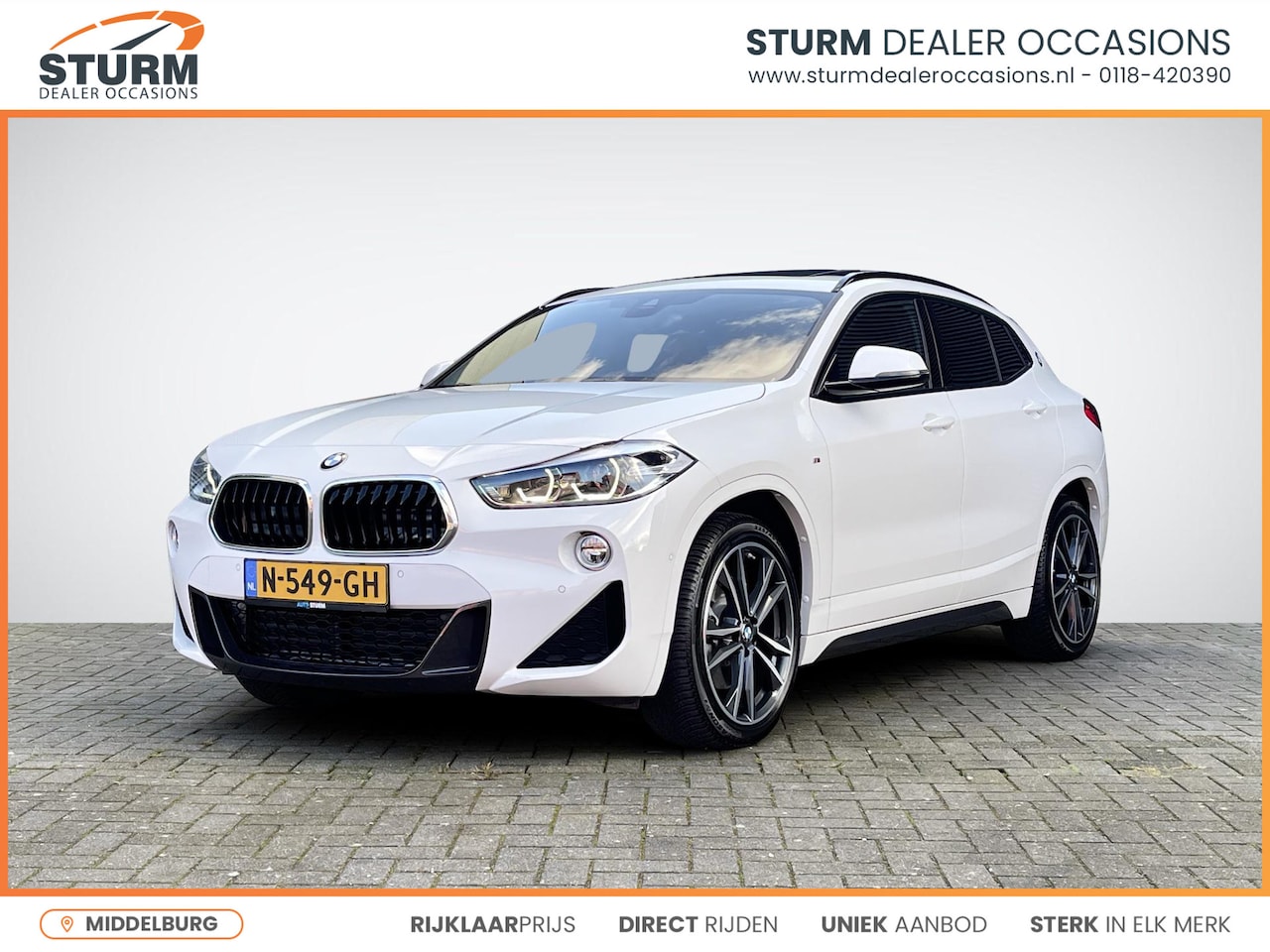 BMW X2 - xDrive20i High Executive M Sport | Trekhaak Afneembaar | Panoramadak | Navigatie Full-Map - AutoWereld.nl