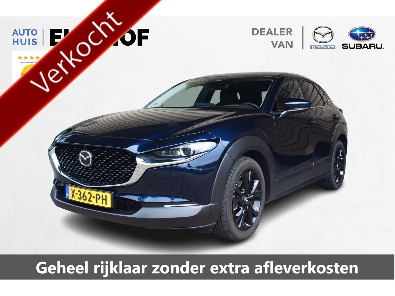 Mazda CX-30 - 2.0 e-SkyActiv-X M Hybrid Exclusive-line - Alle pakketten - Afneembare trekhaak - AutoWereld.nl