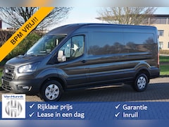 Ford Transit - 350L 130PK L3H2 BPM VRIJ 10" Navi, 360° Cam, Adap. Cruise, LM Velgen NR. 529