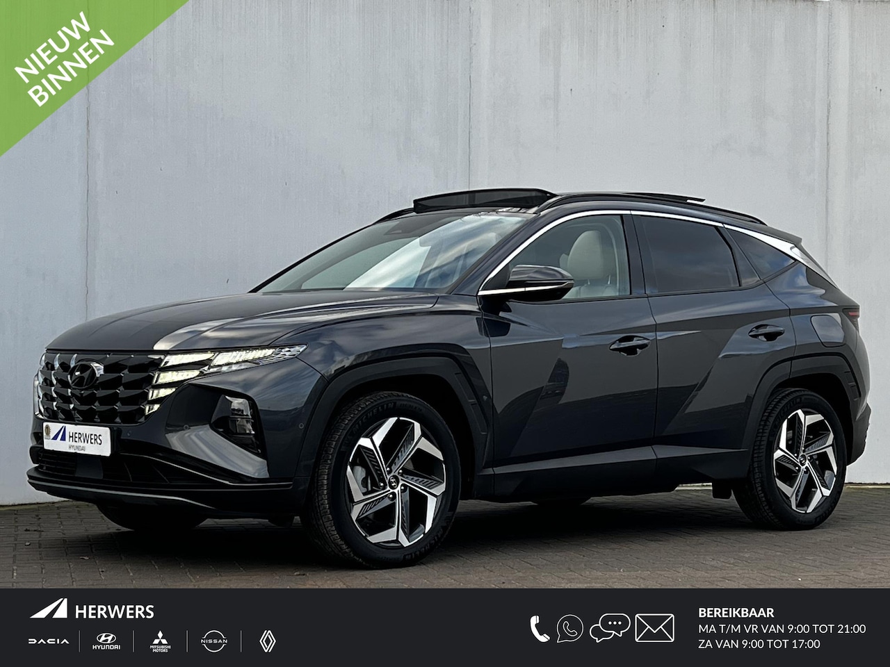 Hyundai Tucson - 1.6 T-GDI HEV Premium Sky / Trekgewicht 1.650 kg / Schuif-kanteldak / Elektrische klep en - AutoWereld.nl