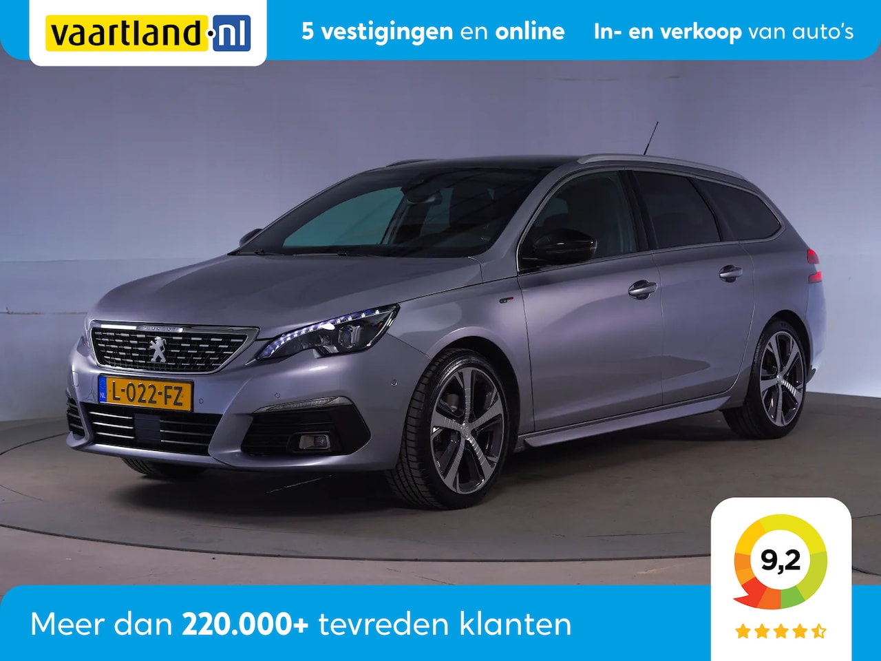 Peugeot 308 SW - 1.2 PureTech GT-Line Aut. [ Panorama LED Navi ] - AutoWereld.nl