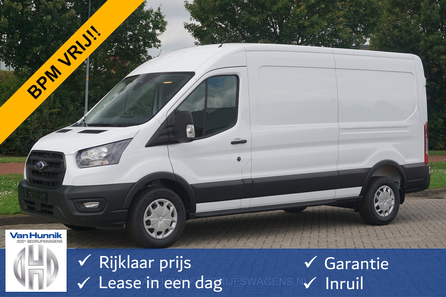 Ford Transit - 350L 170PK L3H2 Tr AUT10 RWD BPM VRIJ!! Airco, Cruise, Cam, 3.5T Trekhaak NR. 506 - AutoWereld.nl