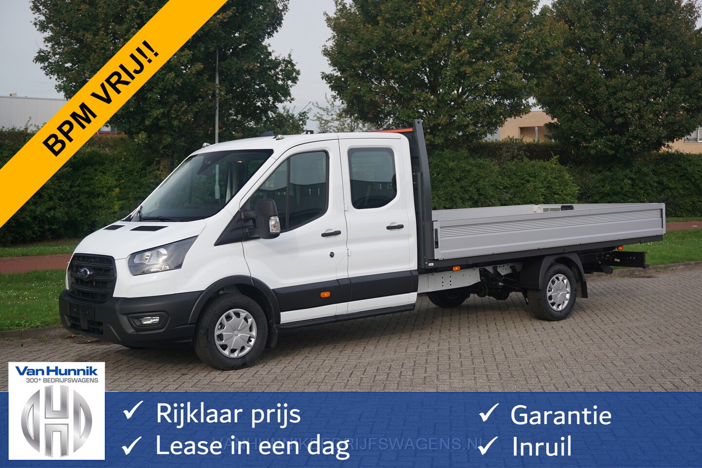 Ford Transit - 350L 130PK Doka L5 RWD BPM VRIJ!! Sync4 Scherm Apple CP / Android A. Trekhaak!! NR. 704 - AutoWereld.nl