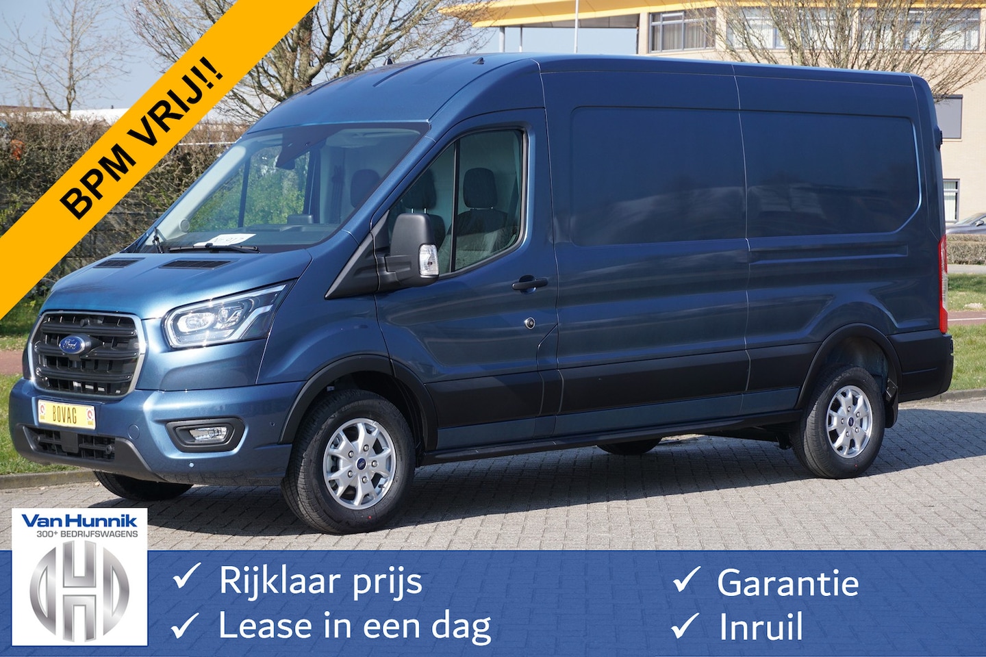 Ford Transit - 350L 170PK L3H2 Lim AUT BPM VRIJ!! 12" Sync4 Navi + Camera, LM Velg, Xenon!! NR. 225 - AutoWereld.nl