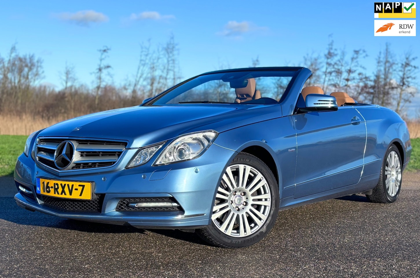 Mercedes-Benz E-klasse Cabrio - 350 CGI Cabrio/Aut/Navi/Leder/Airscarf - AutoWereld.nl