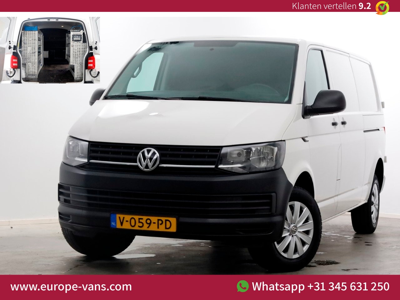 Volkswagen Transporter - T6 2.0 TDI 115pk E6 Lang Navi/Inrichting/2x Schuifdeur 05-2018 - AutoWereld.nl