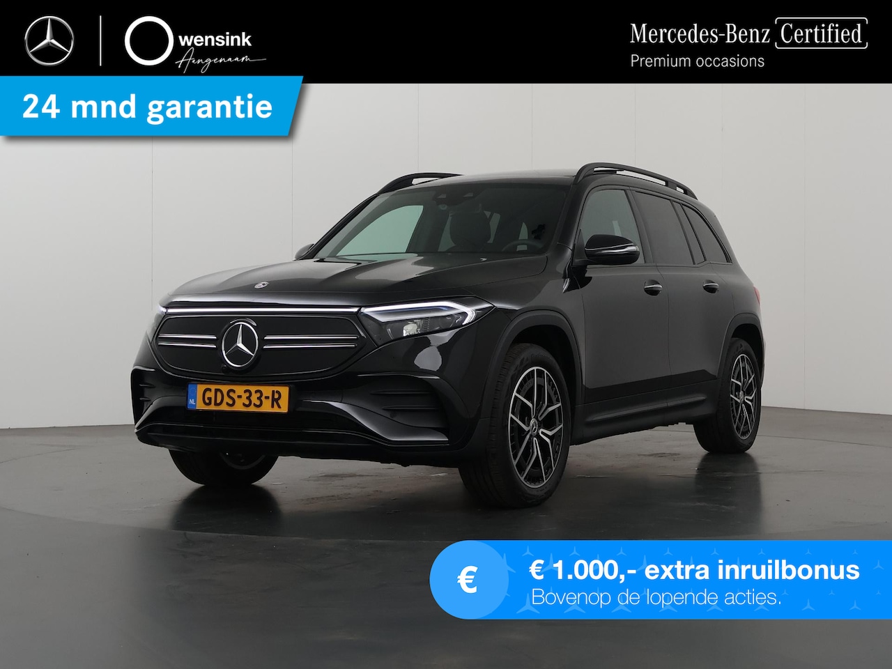 Mercedes-Benz EQB - 300 4MATIC AMG NIGHT Premium 67 kWh | Panoramadak | Sfeerverlichting | Apple Carplay | Sto - AutoWereld.nl