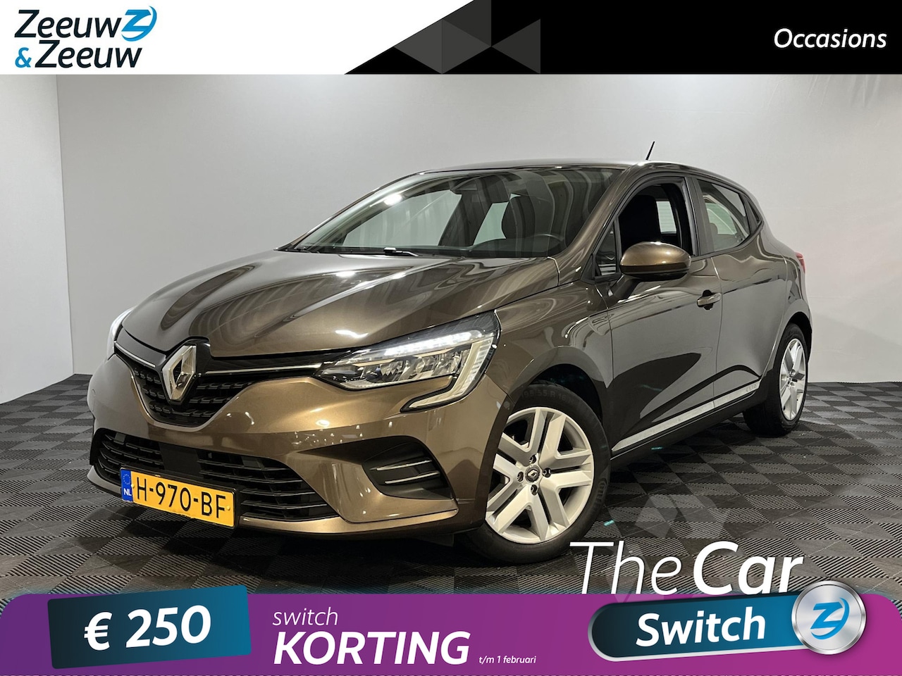 Renault Clio - 1.0 - 100PK TCe Zen | 1e eigenaar | Apple CarPlay/Android Auto | Parkeersensoren | Airco | - AutoWereld.nl