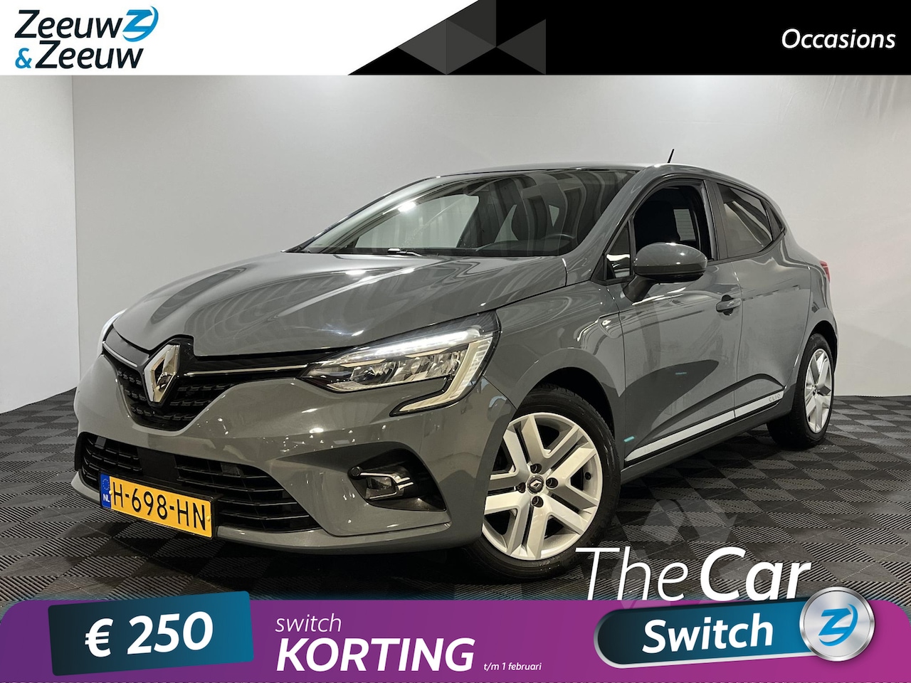 Renault Clio - 1.0 - 100PK TCe Zen | Navi | Parkeersensoren | Airco | Privacy Glass | Full LED | Apple Ca - AutoWereld.nl