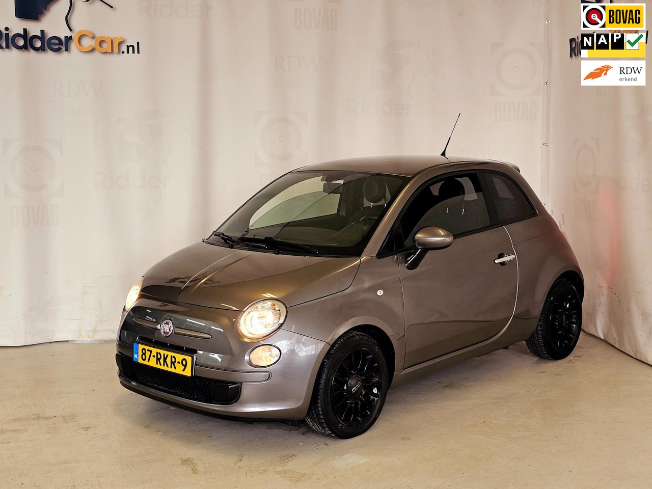 Fiat 500 - 0.9 TwinAir|AIRCO|NAP|VELGEN|ELEK RAMEN|CENTR DEUR|LEDER| - AutoWereld.nl