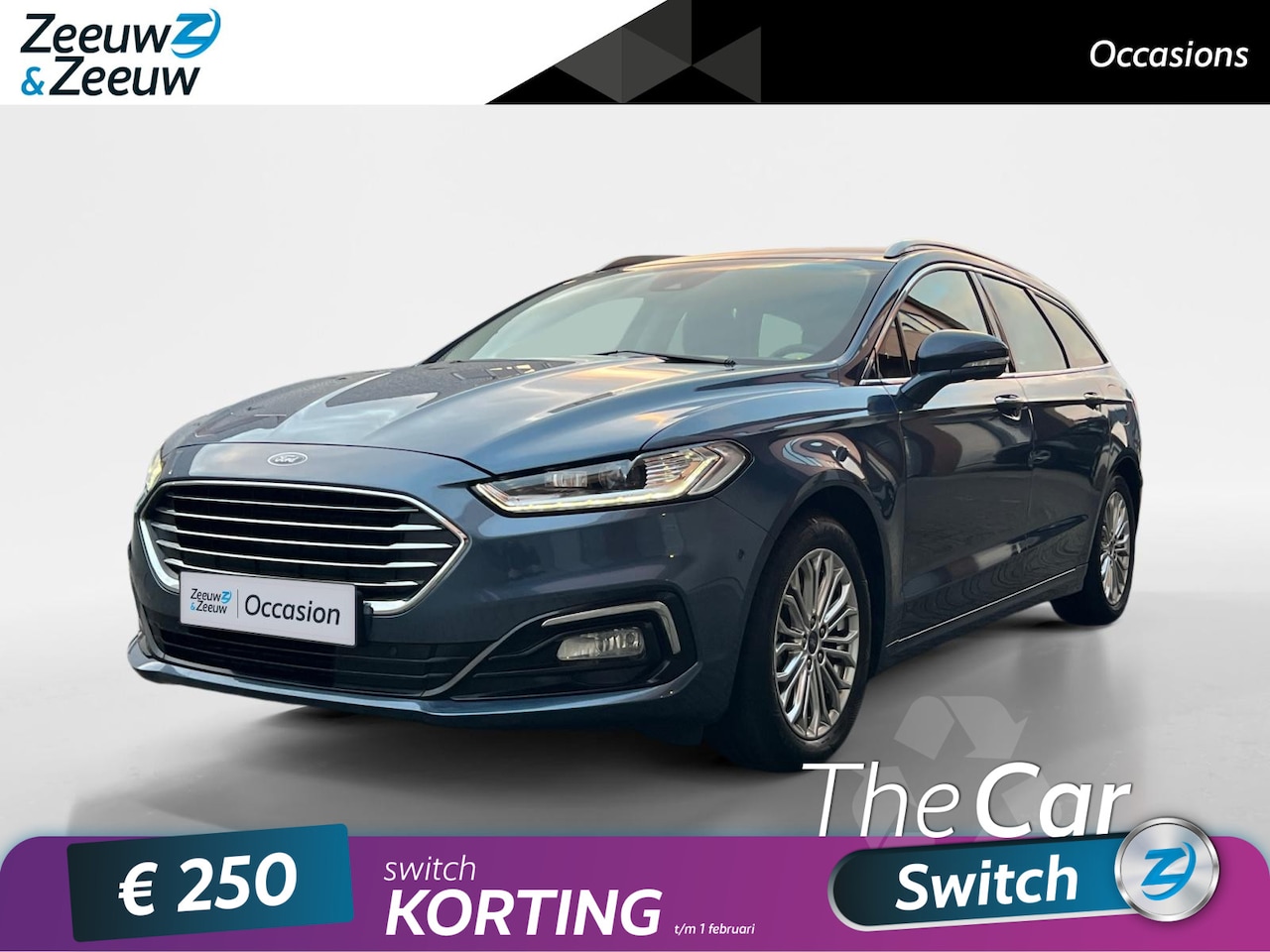 Ford Mondeo Wagon - 2.0 IVCT HEV Titanium |Navigatie| Dode hoek detectie| Applecarplay |Elektrische achterklep - AutoWereld.nl