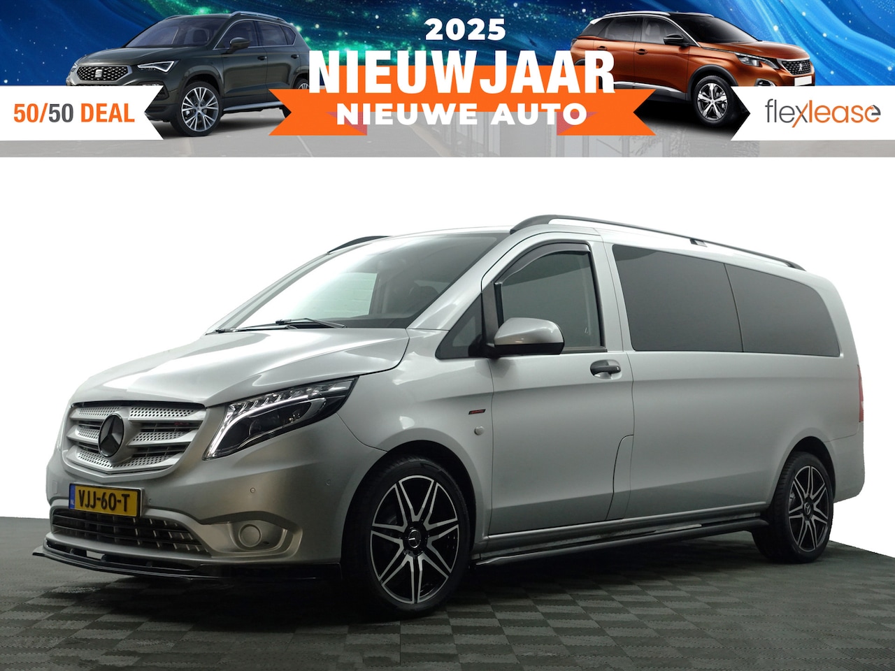 Mercedes-Benz Vito - 116 CDI Extra Lang AMG Night Edition Aut- Dubbele Cabine, 6 Pers, Xenon Led Matrix, Dynami - AutoWereld.nl