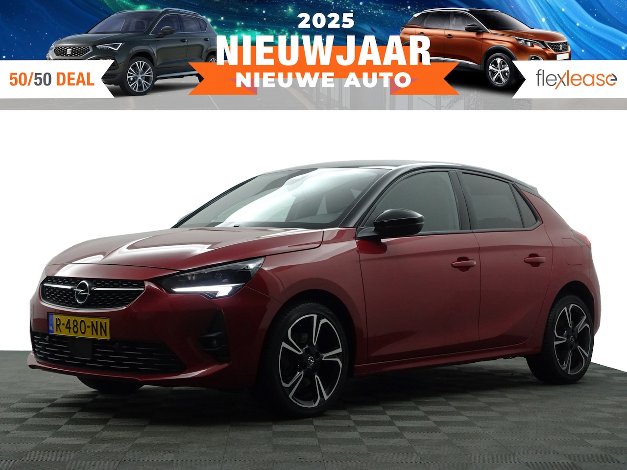 Opel Corsa - 1.2 GS Line- Two Tone, Carplay, Sport Interieur, Stuur verwarming, 360 Camera, Virtual Coc - AutoWereld.nl