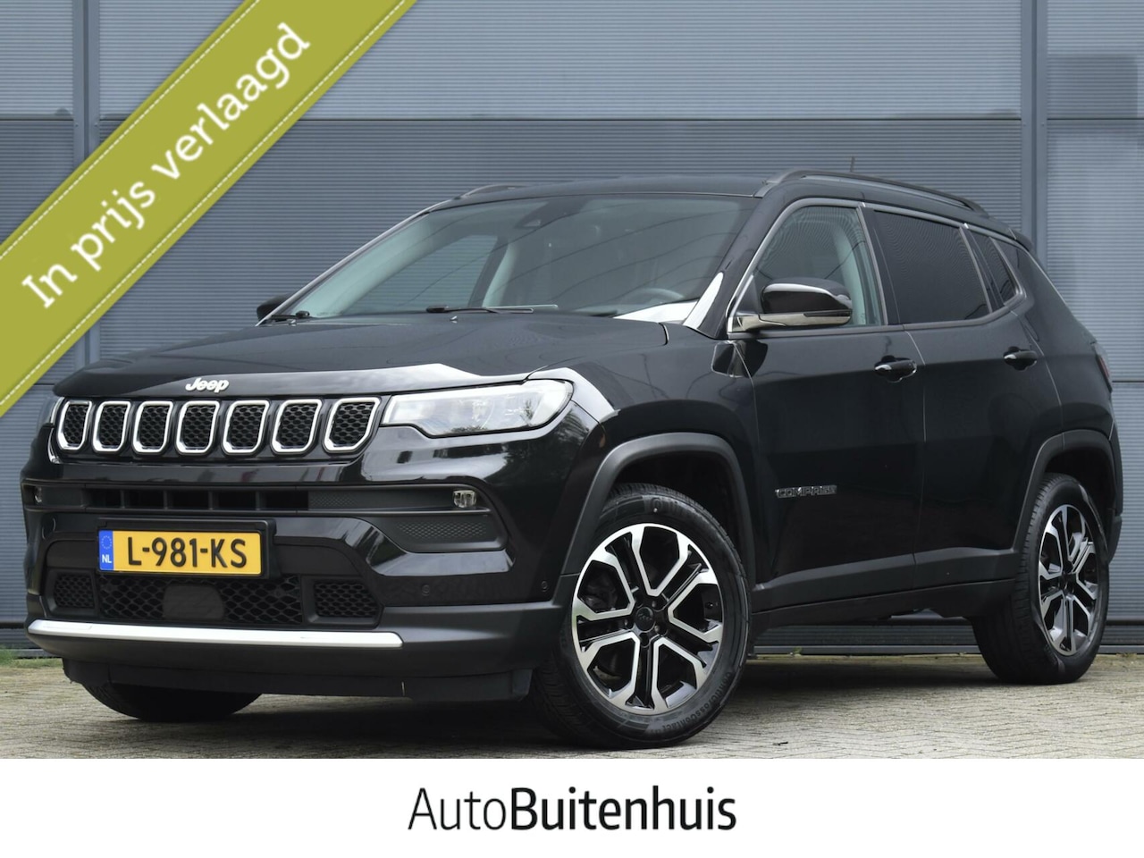 Jeep Compass - 1.3T Limited |ADAPT. CRUISE|STUUR- EN STOELVERW.|MASSAGE|KEYLESS|CAMERA - AutoWereld.nl