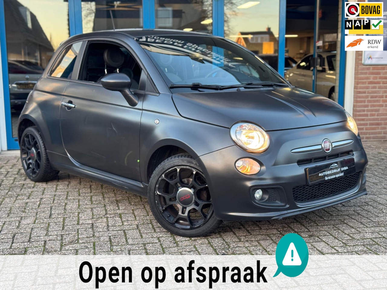 Fiat 500 - 1.2 Lounge 2013 GRIJS AIRCO LM APK NAP! - AutoWereld.nl