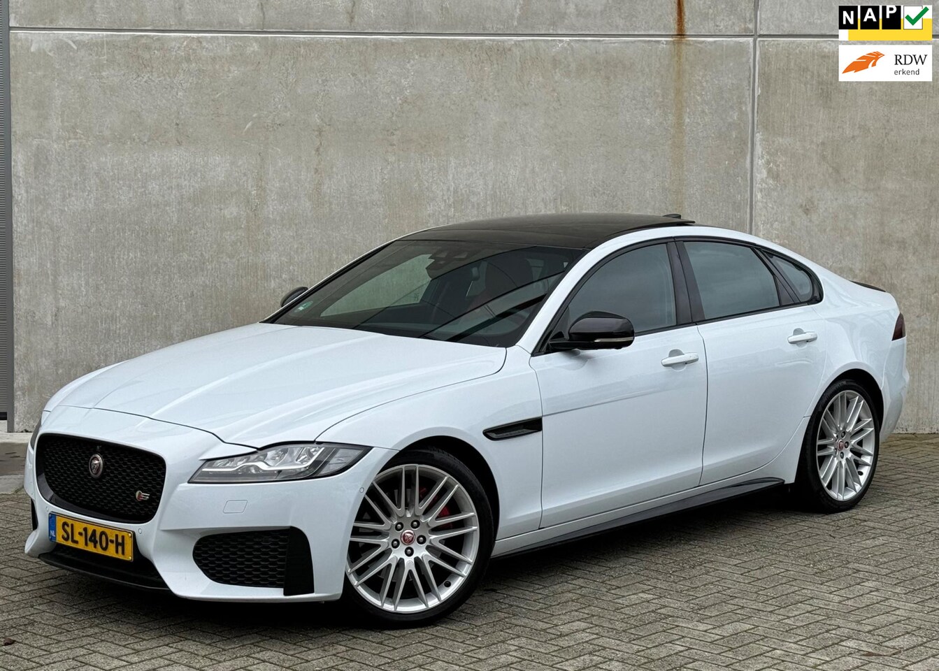 Jaguar XF - 3.0 V6 SC 380PK AUT 2015 Wit PANO TREKHAAK - AutoWereld.nl