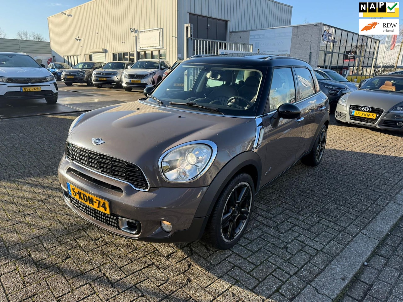 MINI Countryman - 1.6 Cooper S ALL4 Chili Mini 1.6 Cooper S ALL4 Chili, Navi, leder, Automaat, Pano - AutoWereld.nl